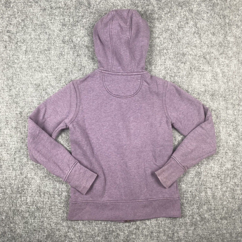 Carhartt Sweatshirt Jacket Women XS Purple Full Zip Spell Out Embroidered Hoodie - Picture 8 of 13